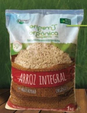 Arroz longo fino integral organico1kg - Origens