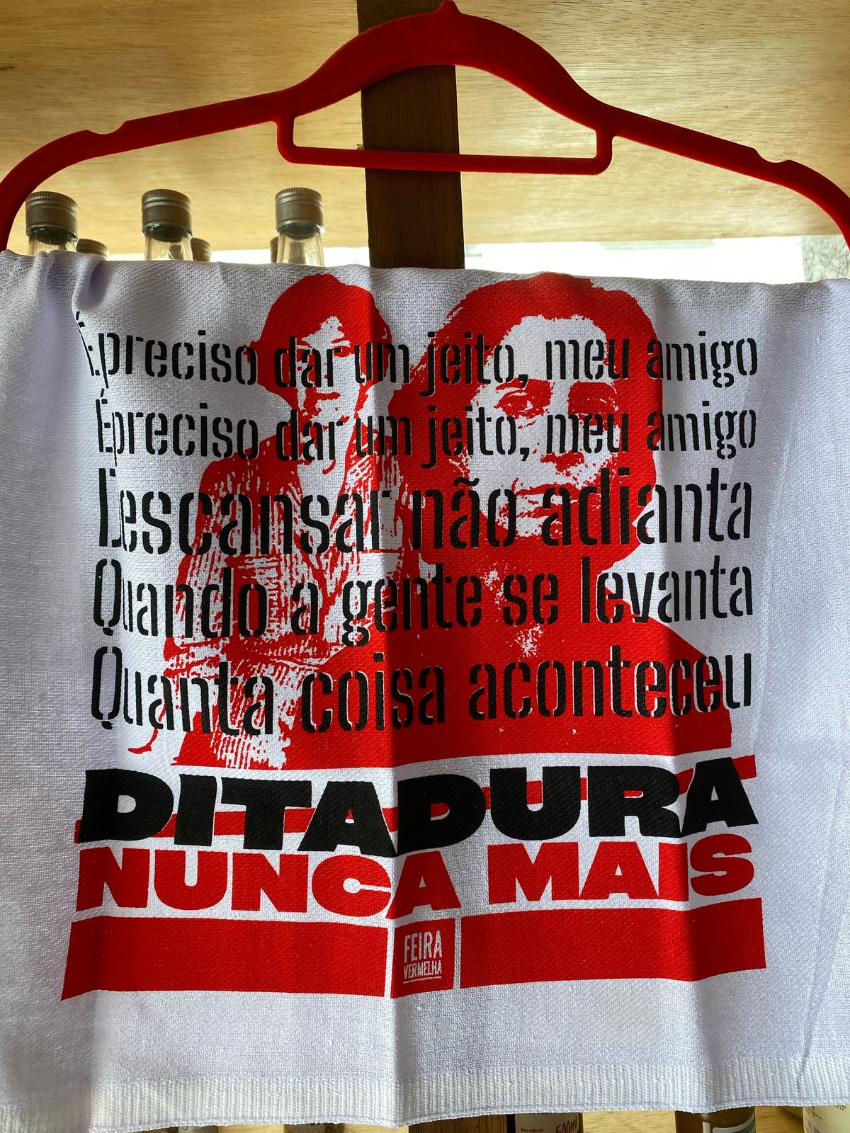 Pano de prato Ditadura nunca Mais