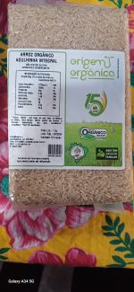 ARROZ AGULHINHA INTEGRAL ORGÂNICO- ORIGEN ORGÂNICA