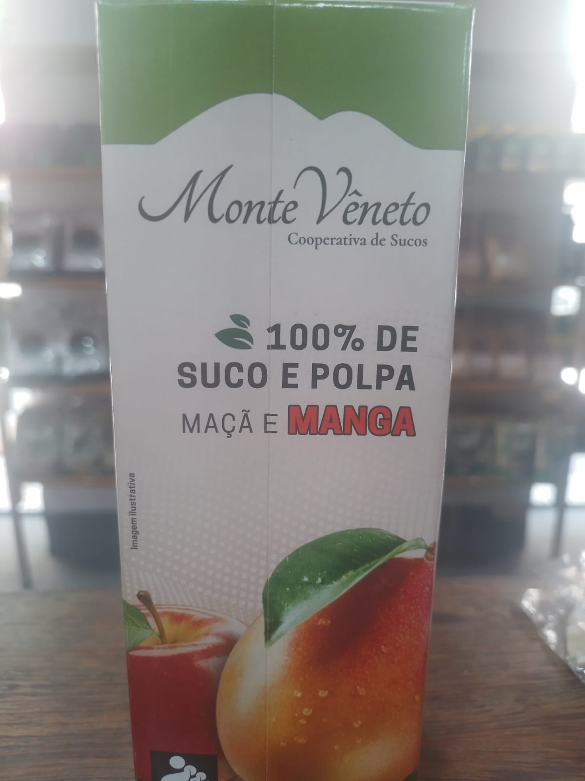 Suco de maçã e manga 100% de suco e polpa 1L